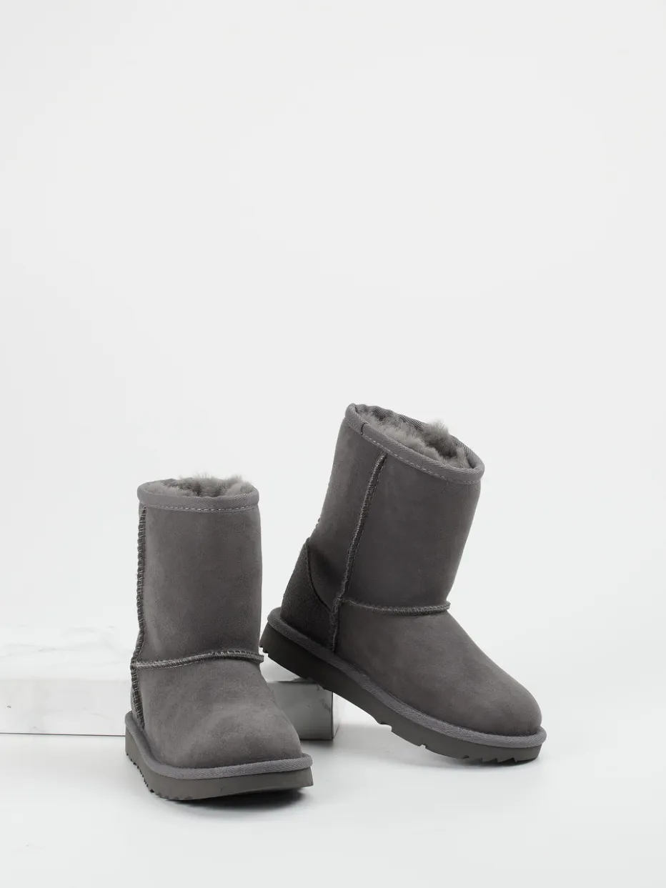 Kinder UGG – Lammfell-Boots aus Veloursleder