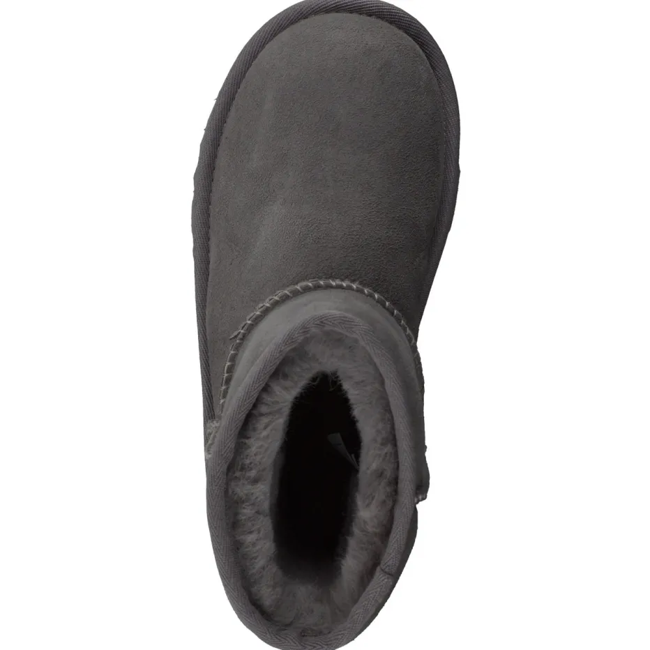 Kinder UGG – Lammfell-Boots aus Veloursleder