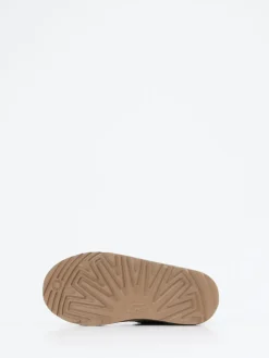 Kinder UGG – Lammfell-Boots aus Veloursleder oliv