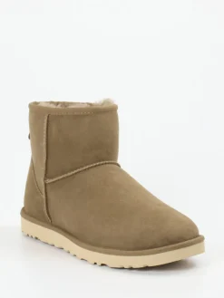 Herren UGG – Lammfell-Boots aus Veloursleder sandbeige