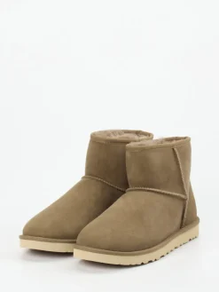 Herren UGG – Lammfell-Boots aus Veloursleder sandbeige