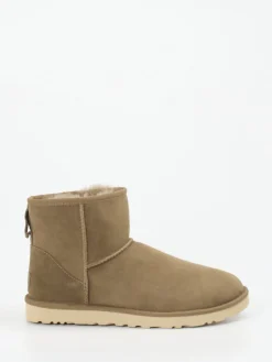 Herren UGG – Lammfell-Boots aus Veloursleder sandbeige