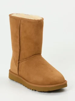 – Lammfell-Boots aus Veloursleder cognacfarben*UGG Discount