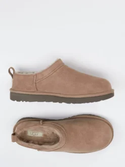 Damen UGG – Lammfell-Clogs aus Veloursleder