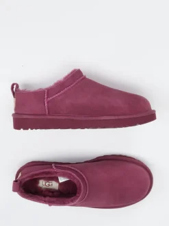 – Lammfell-Hausschuh aus Veloursleder beeren*UGG Sale