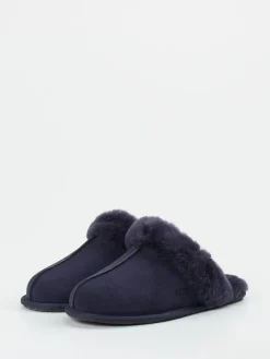 – Lammfell-Pantoffeln aus Veloursleder dunkel*UGG