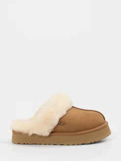 – Lammfell-Pantoffeln aus Veloursleder karamell*UGG Best