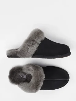 Damen UGG – Lammfell-Pantoffeln aus Veloursleder