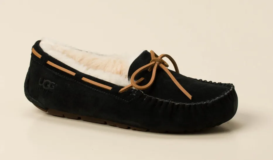 Damen UGG – Mokassin-Hausschuh aus Veloursleder