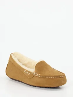 Damen UGG – Mokassin-Hausschuh aus Veloursleder Camel