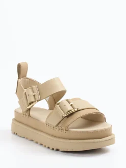 Damen UGG – Plateau-Sandale aus Nubukleder