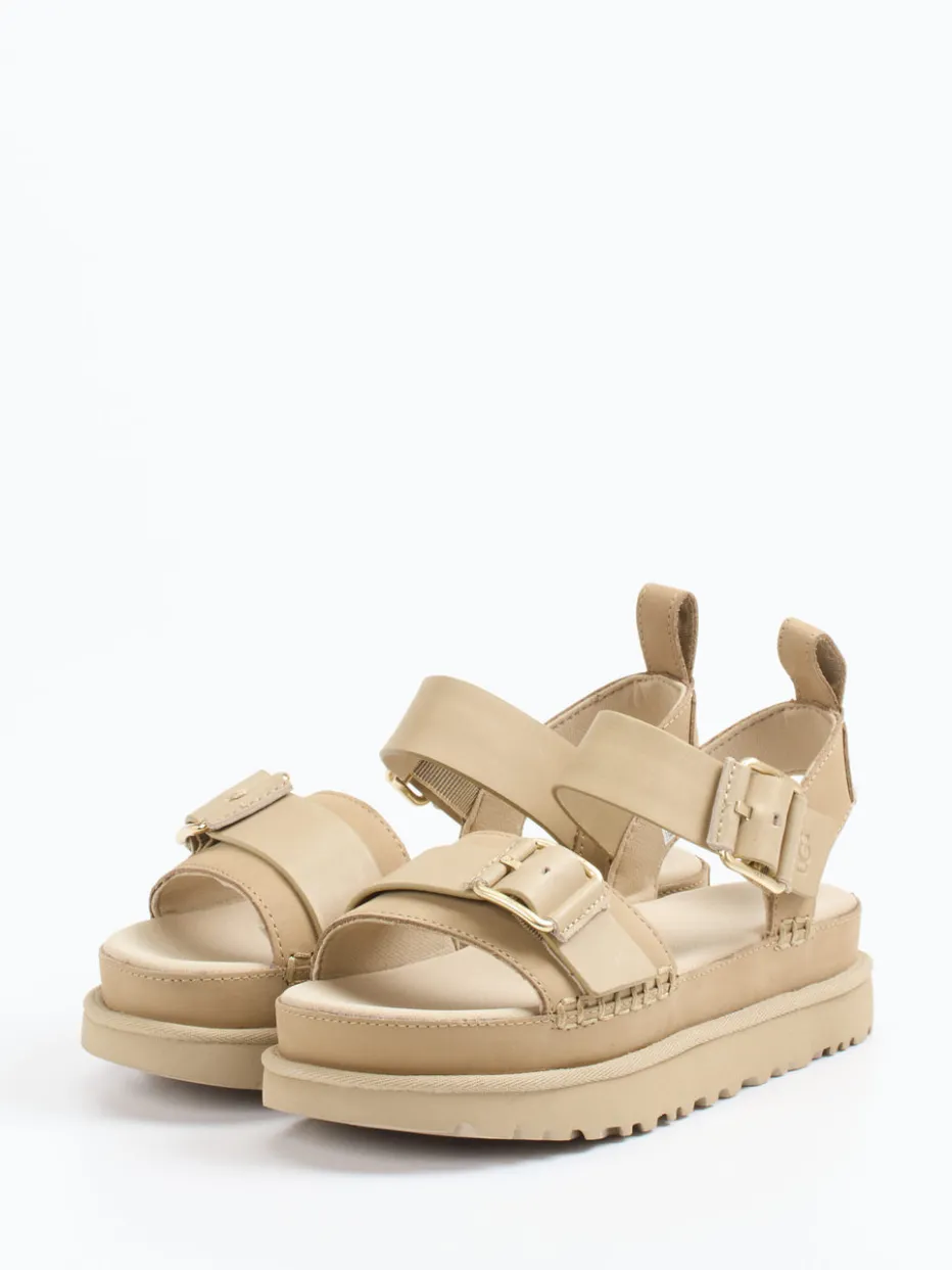 Damen UGG – Plateau-Sandale aus Nubukleder