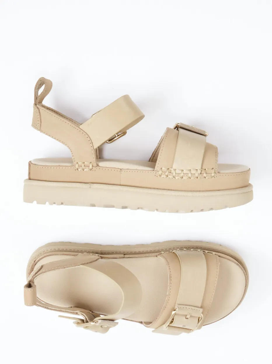 Damen UGG – Plateau-Sandale aus Nubukleder