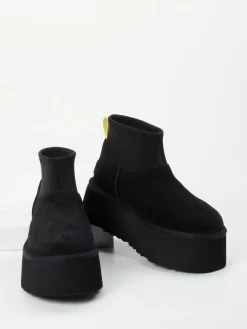 Damen UGG – Plateau-Stiefelette aus Veloursleder