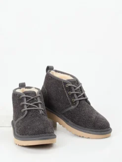 Herren UGG – Schnürboots aus Veloursleder anthrazit