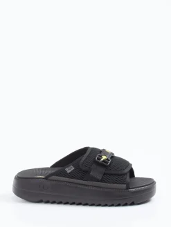 – Slides aus Textil mit Mesh und Neondetails*UGG Discount