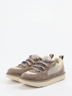 Herren UGG – Sneaker aus Veloursleder und Mesh in Taupe