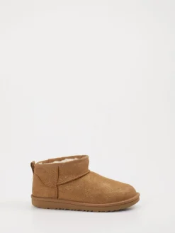 Kinder UGG – Stiefeletten aus Veloursleder cognac