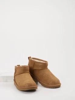 Kinder UGG – Stiefeletten aus Veloursleder cognac
