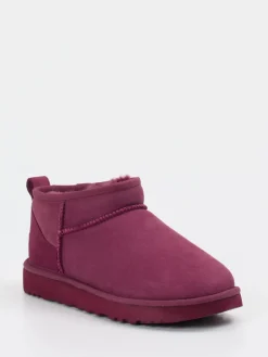Damen UGG – Stiefeletten aus Veloursleder beeren