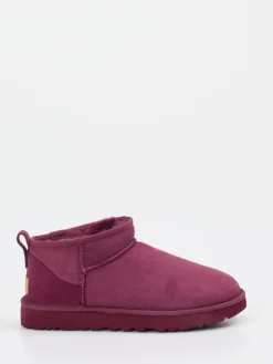 Damen UGG – Stiefeletten aus Veloursleder beeren