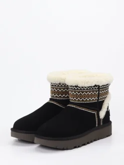 – Stiefeletten aus Veloursleder mit Lammfell*UGG