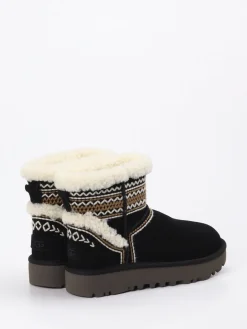 – Stiefeletten aus Veloursleder mit Lammfell*UGG