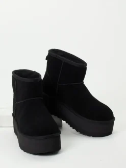 – Stiefeletten aus Veloursleder Plateau*UGG Sale