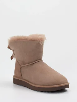 Damen UGG – Stiefeletten aus Veloursleder Taupe