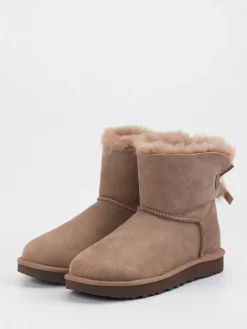 Damen UGG – Stiefeletten aus Veloursleder Taupe