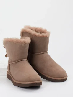 Damen UGG – Stiefeletten aus Veloursleder Taupe
