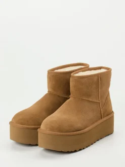 Damen UGG – Stiefeletten aus Veloursleder karamell