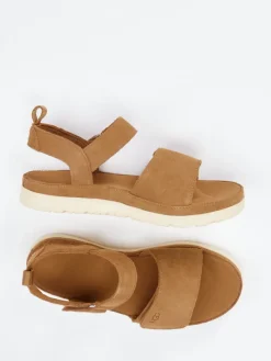 – Trekking-Sandalen aus Veloursleder cognac*UGG Discount