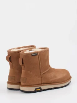 Damen UGG – Winter-Boots aus Veloursleder cognac