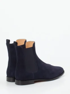Damen Unützer – Chelsea Boots aus Veloursleder Dunkel