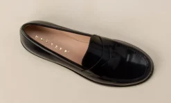 – Loafer aus Hochglanzleder in*Unützer Outlet