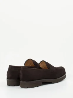 Damen Unützer – Loafer aus Veloursleder dunkel