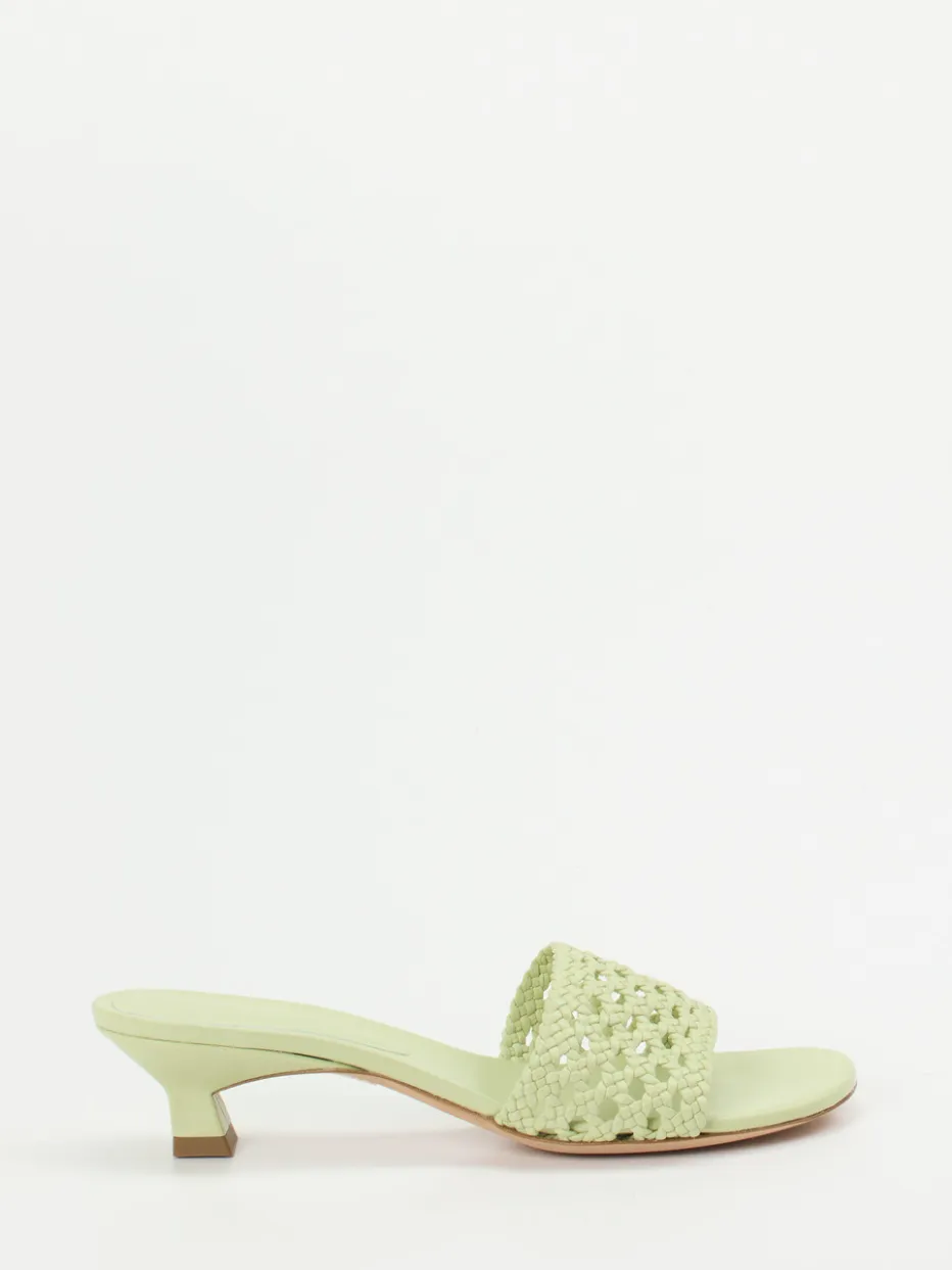 – Pantolette aus Flechtleder in Pastell*Unützer Clearance