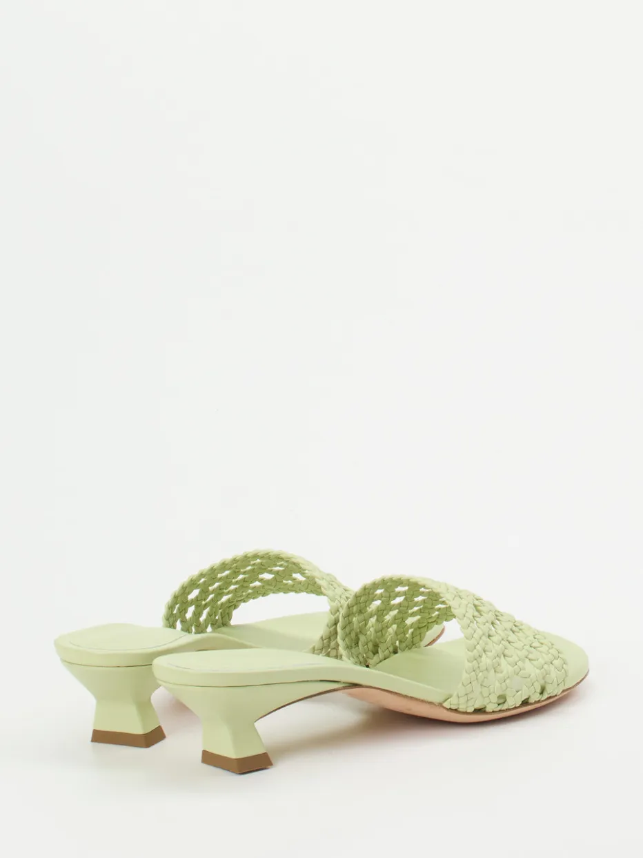 – Pantolette aus Flechtleder in Pastell*Unützer Clearance