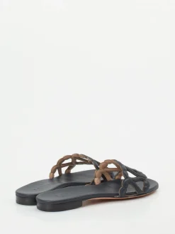 – Pantolette aus Kalbleder in Dunkel*Unützer New