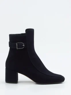 – Stiefelette aus Veloursleder tiefdunkel*Unützer Hot