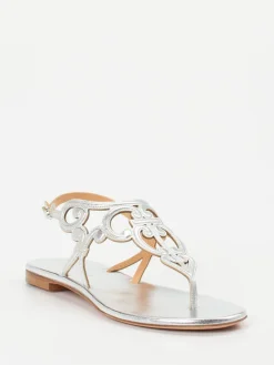 Damen Unützer – Zehentrenner-Sandalen aus Lackleder