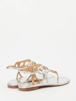 Damen Unützer – Zehentrenner-Sandalen aus Lackleder