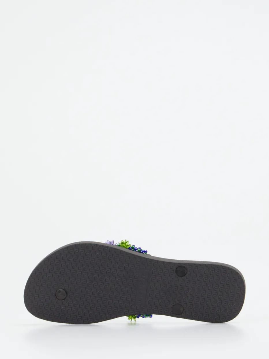 – Zehentrenner aus Gummi mit Perlenverzierung*Uzurii