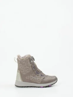 Kinder Vado – Winterboots aus Textil in Taupe Animalprint