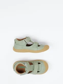 – Sandale aus Nubukleder Salbei*Vadolino Outlet