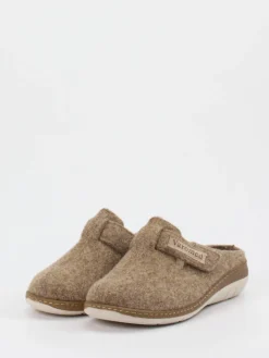 Damen Varomed – Filzclogs aus Wollfilz beige