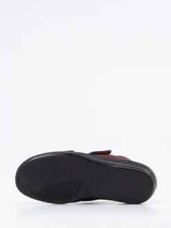 – Hausschuh aus Textil in Bordeauxrot*Varomed New