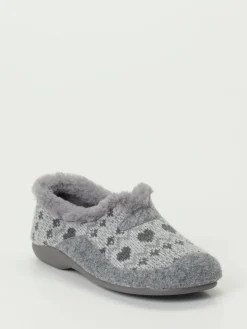 Damen Varomed – Hausschuhe aus Textil im Norwegerstil