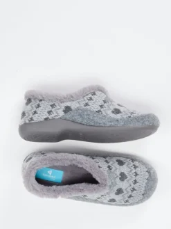 Damen Varomed – Hausschuhe aus Textil im Norwegerstil